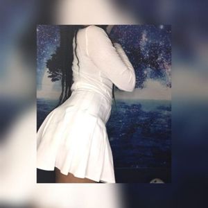 White skirt